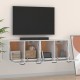 Sonata H Стенни шкафове 2 бр бял гланц 80x36,5x35 см инженерно дърво