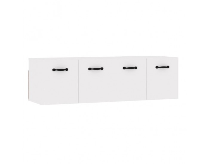 Sonata H Стенни шкафове 2 бр бял гланц 80x36,5x35 см инженерно дърво