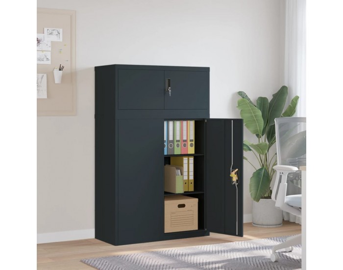 Sonata H Шкаф за папки антрацит 90x40x145 см стомана
