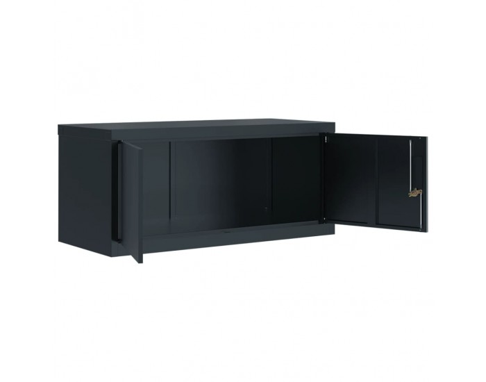 Sonata H Шкаф за папки антрацит 90x40x145 см стомана