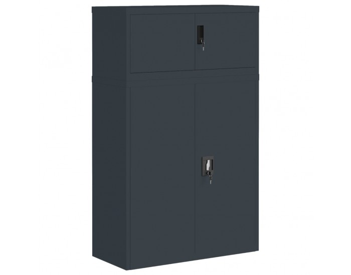 Sonata H Шкаф за папки антрацит 90x40x145 см стомана