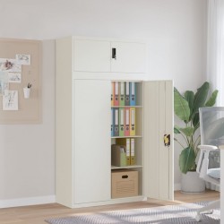 Sonata H Шкаф за папки бял 90x40x180 см стомана - Dulapuri