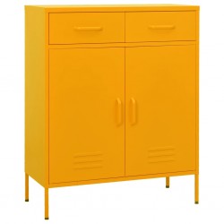 Sonata H Шкаф за съхранение, горчица, 80х35х101,5 см, стомана - Dulapuri