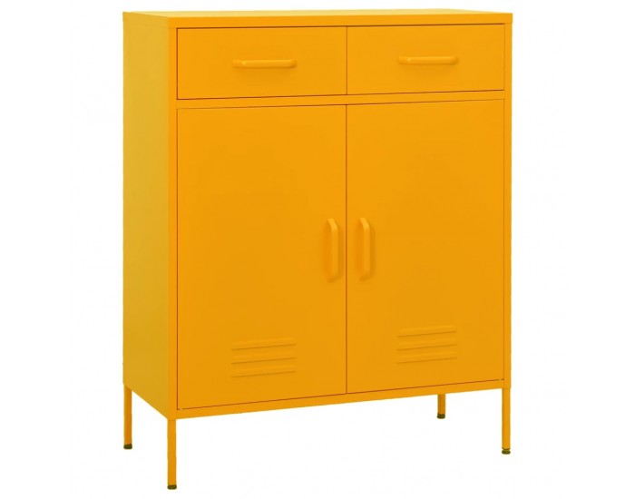 Sonata H Шкаф за съхранение, горчица, 80х35х101,5 см, стомана