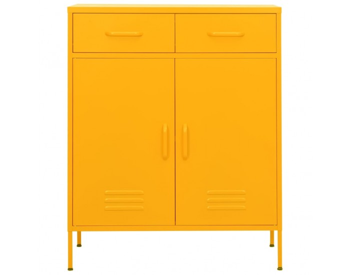 Sonata H Шкаф за съхранение, горчица, 80х35х101,5 см, стомана