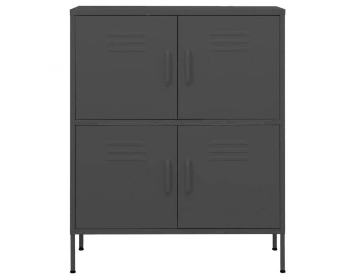 Sonata H Шкаф за съхранение, антрацит, 80х35х101,5 см, стомана
