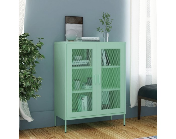 Sonata H Шкаф за съхранение, мента, 80х35х101,5 см, стомана