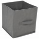Sonata H Шкаф за съхранение 4 текстилни кошници сив 63x30x71 см стомана