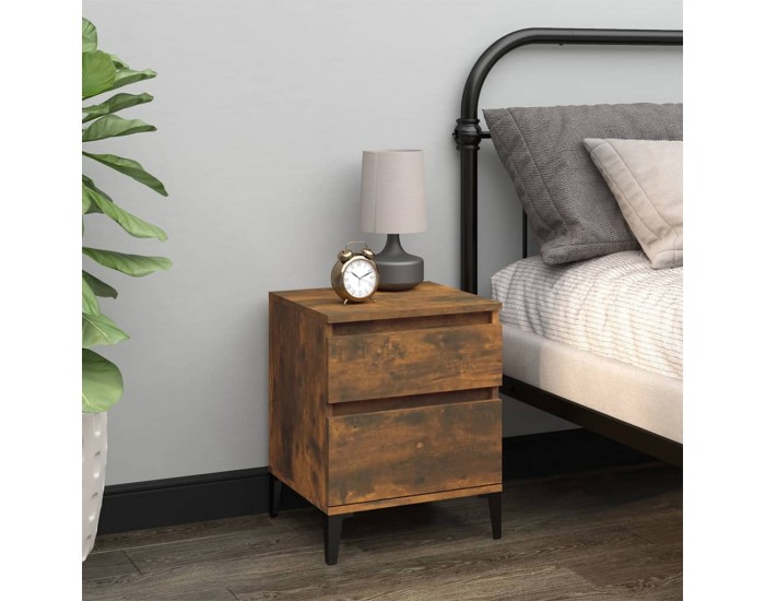 Sonata H Нощни шкафчета 2 бр опушен дъб 40x35x50 см