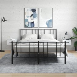 Sonata H Нощни шкафчета за стенен монтаж, 2 бр, бял гланц, 35x35x20 см - Dulapuri
