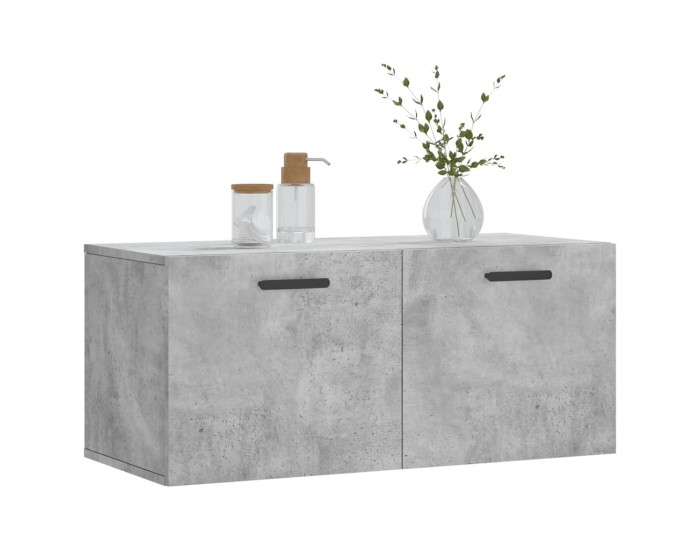 Sonata Dulap de perete, gri beton, 80x36,5x35 cm, lemn compozit