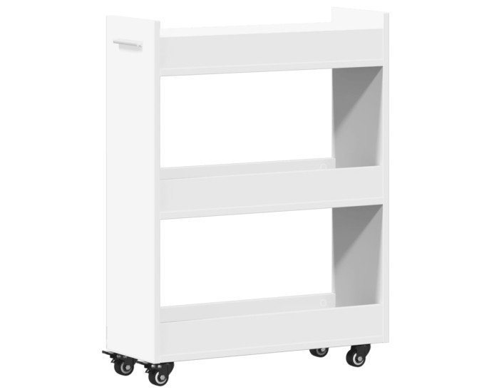 Sonata Dulap cu roți, alb, 60x22x79 cm, lemn prelucrat
