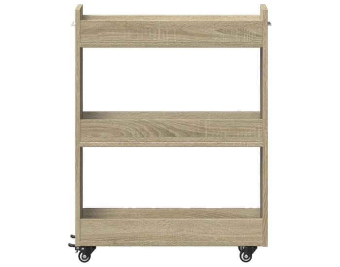 Sonata Dulap cu roți, stejar sonoma, 60x22x79 cm, lemn prelucrat
