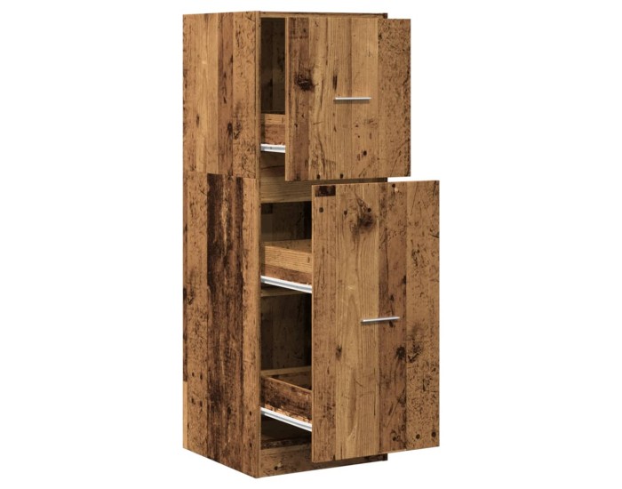 Sonata Dulap de farmacie, lemn vechi, 40x41x118 cm, lemn prelucrat