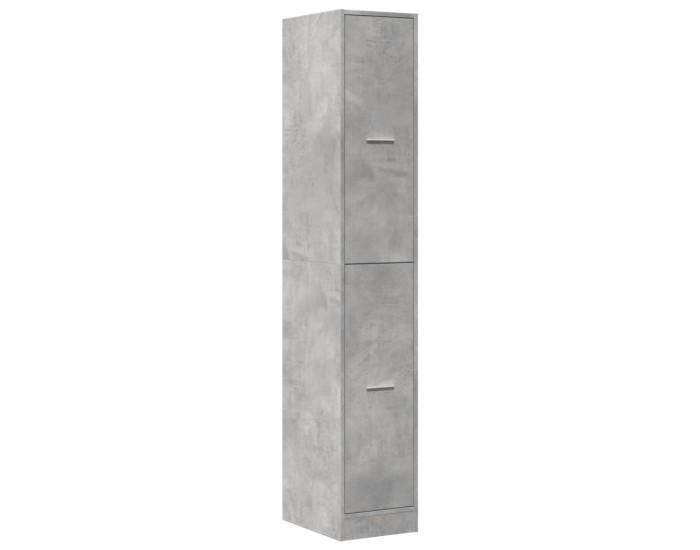 Sonata Dulap de farmacie, gri beton, 30x41x174,5 cm, lemn prelucrat
