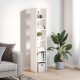 Sonata Biblioteci 2 buc, stivuibile, alb, 30x30x80 cm, lemn prelucrat