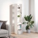 Sonata H Библиотеки 2 бр стифиращи бели 30x30x80 см инженерно дърво