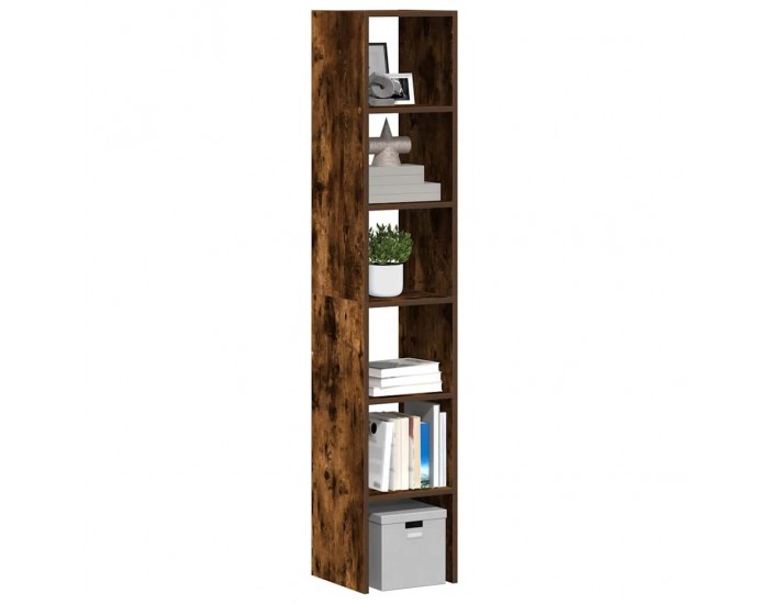 Sonata H Библиотеки 2 бр стифиращи опушен дъб 30x30x80см инженерно дърво