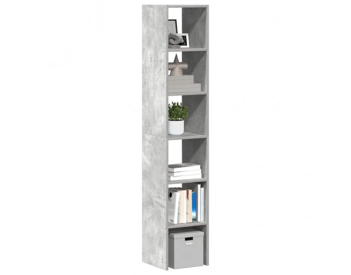 Sonata H Библиотеки 2бр стифиращи бетонно сив 30x30x80см инженерно дърво