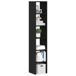 Sonata H Библиотеки 2 бр стифиращи черен дъб 30x30x80 см инженерно дърво - Dulapuri