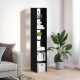 Sonata H Библиотеки 2 бр стифиращи черен дъб 30x30x80 см инженерно дърво