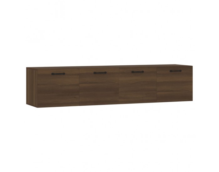 Sonata H Стенни шкафове 2 бр кафяв дъб 60x36,5x35 см инженерно дърво
