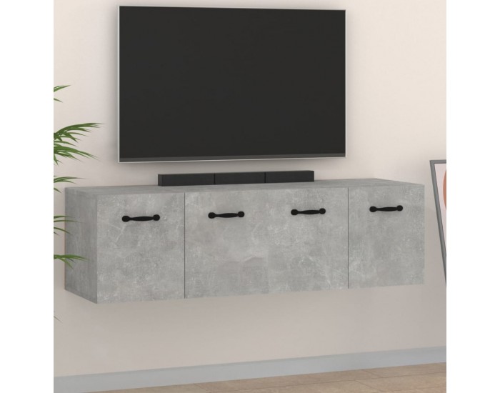 Sonata H Стенни шкафове 2 бр бетонно сиви 80x35x36,5 см инженерно дърво