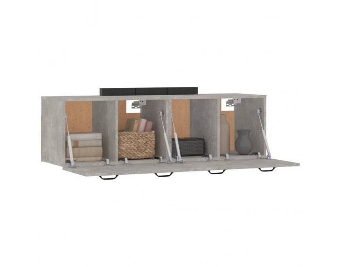 Sonata H Стенни шкафове 2 бр бетонно сиви 80x35x36,5 см инженерно дърво