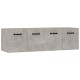 Sonata Dulapuri de perete 2 buc. gri beton 80x35x36,5cm lemn prelucrat