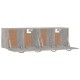 Sonata Dulapuri de perete 2 buc. gri beton 80x35x36,5cm lemn prelucrat