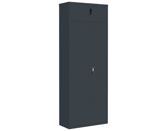 Sonata H Шкаф за папки антрацит 90x40x240 см стомана