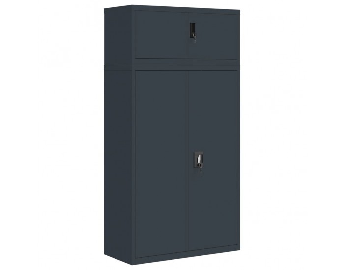 Sonata H Шкаф за папки антрацит 90x40x180 см стомана