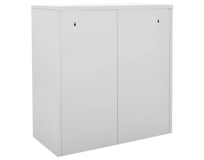 Sonata H Заключващи шкафове 2 бр светлосиво/червено 90x45x92,5см стомана