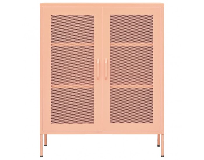 Sonata H Шкаф за съхранение, розов, 80х35х101,5 см, стомана