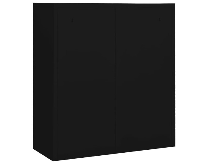 Sonata Dulap de birou, negru, 90x40x102 cm, oțel