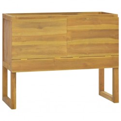 Sonata H Шкаф за баня, 90x40x75,5 см, тиково дърво масив - Dulapuri