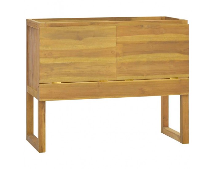 Sonata H Шкаф за баня, 90x40x75,5 см, тиково дърво масив