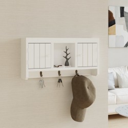 Sonata H Шкаф за ключове бял 40x8,5x20 см инженерно дърво и стомана - Dulapuri