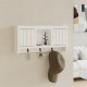 Sonata H Шкаф за ключове бял 40x8,5x20 см инженерно дърво и стомана