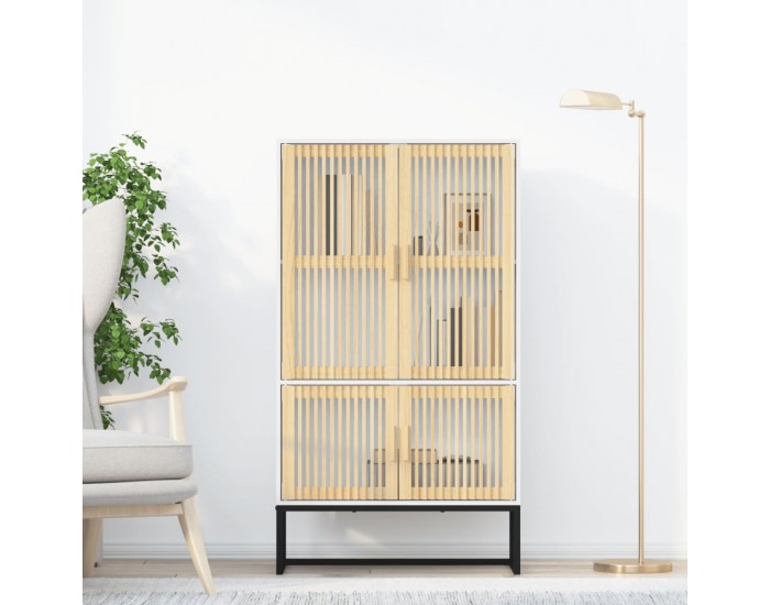 Sonata H Висок шкаф, бял, 70x35x125 см, инженерно дърво