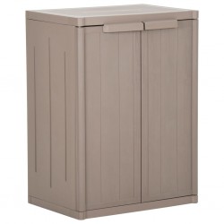 Sonata H Градински шкаф за съхранение кафяв 65х45х88 см дървесна визия - Dulapuri