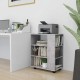 Sonata Dulap cu roți, gri beton, 60x35x75 cm, lemn prelucrat