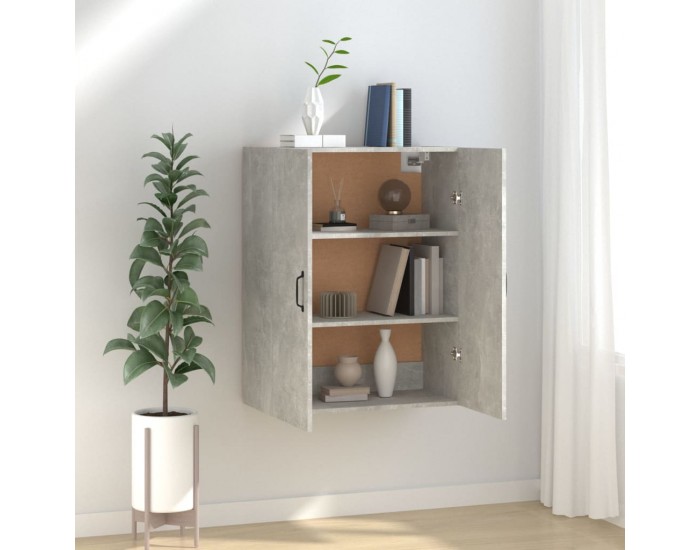 Sonata H Окачен шкаф, Бетонно сиво, 69,5x34x90 см, инженерно дърво