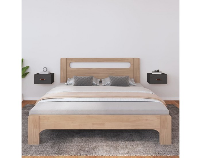 Sonata H Нощни шкафчета за стенен монтаж, 2 бр, сив 40x29,5x22 см