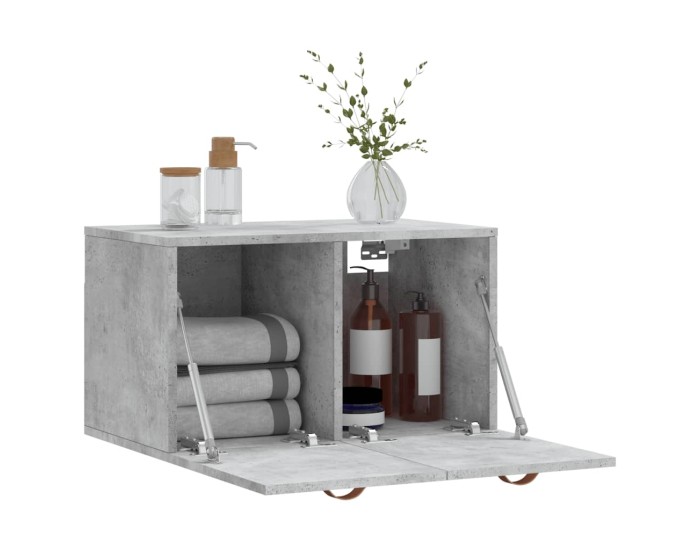 Sonata Dulap de perete, gri beton, 60x36,5x35 cm, lemn prelucrat