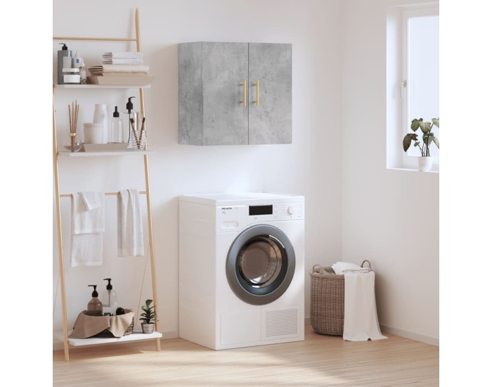 Sonata Dulap de perete, gri beton, 60x31x60 cm, lemn compozit