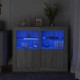 Sonata Dulapuri laterale cu lumini LED 2 buc.sonoma gri lemn prelucrat