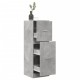 Sonata Dulap de farmacie, gri beton, 40x41x118 cm, lemn prelucrat