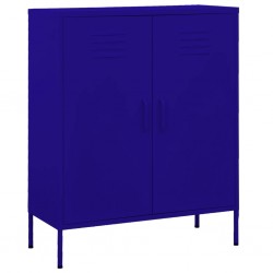 Sonata H Шкаф за съхранение, нейви син, 80х35х101,5 см, стомана - Dulapuri
