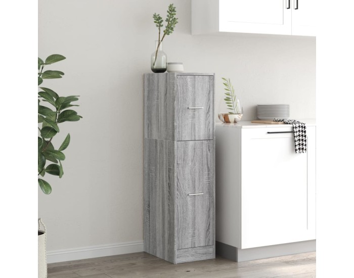 Sonata Dulap de farmacie, sonoma gri, 30x41x118 cm, lemn prelucrat
